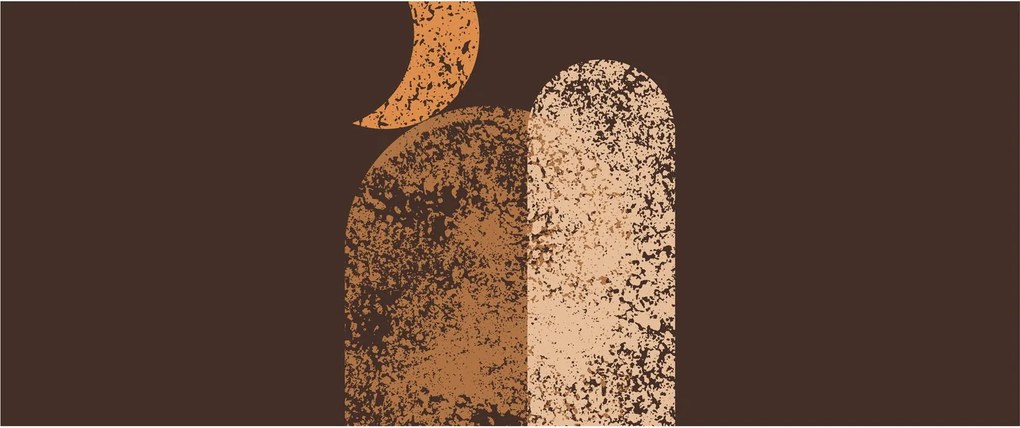 Obraz - Oranžové oblúky N⁰2 (120x50 cm)