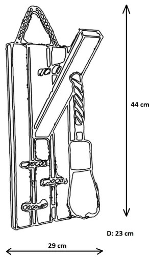 Nástenné svietidlo AHSAP 1xE27/40W/230V borovica orech
