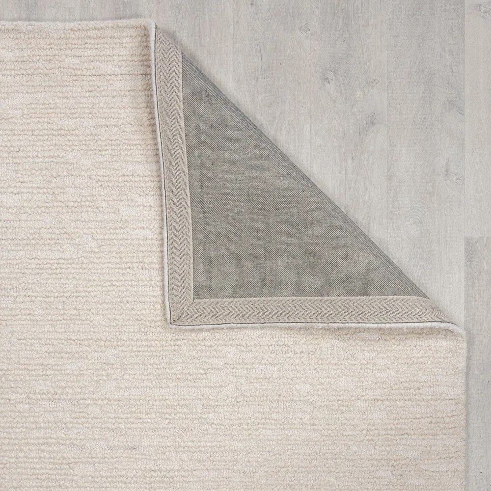 Slonovinový ručne tkaný vlnený koberec 120x170 cm Harris Boucle – Flair Rugs