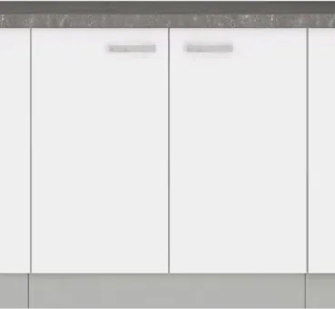 Dolná kuchynská skrinka Bianka 80D, 80 cm, biely lesk%
