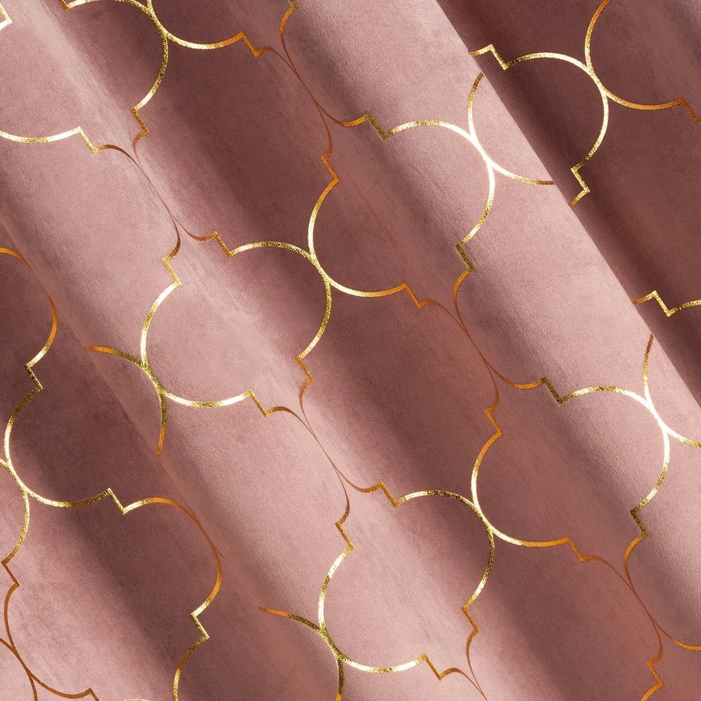 ZATEMŇOVACÍ ZÁVES NA KRÚŽKOCH GISEL 140X250 CM STARORUŽOVÁ