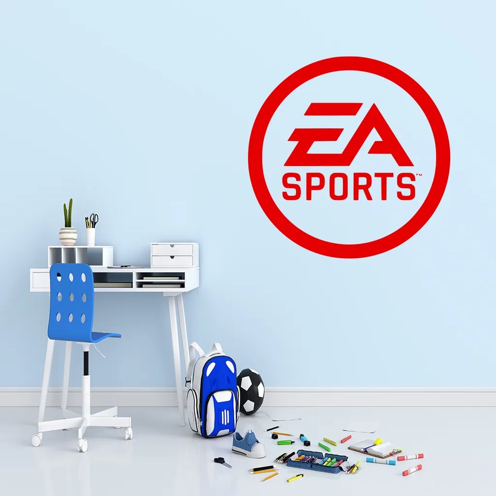Veselá Stena Samolepka EA Sports Farba: oranžová, Veľkosť: 80 x 80 cm