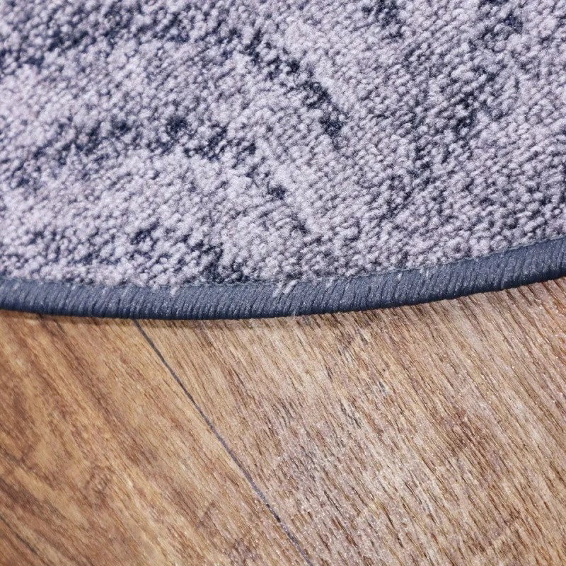 AladinWorld Expres, Kusový koberec Scroll šedý kruh, 400x400 (priemer) kruh, šedá, obývacia izba