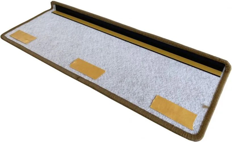 Vopi Nášľapy na schody Alassio zlatohnedé obdĺžnik, samolepiaci - 24x65 obdĺžnik (rozmer vrátane ohybu)
