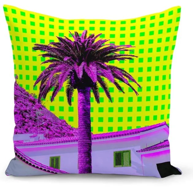 Vankúš s výplňou Kate Louise Neo Palm, 43 x 43 cm