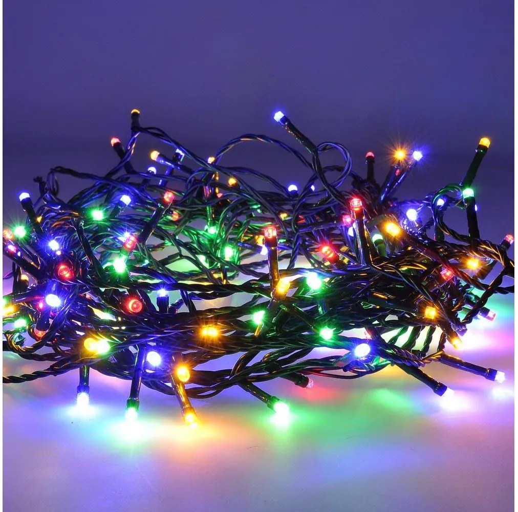Brilagi - LED vonkajší svetelný reťazec 150 LED / 8 funkcií, 18 m, IP44, viacfarebný