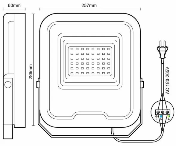 LED Reflektor PROFI LED/100W/180-265V 5000K IP65