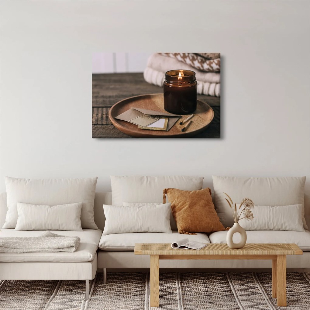 Obraz - Horiaca sviečka (90x60 cm)