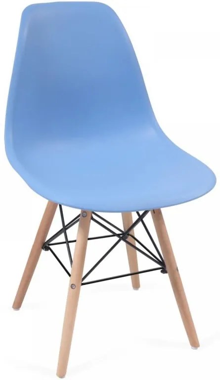 MIADOMODO sada jedálenských stoličiek, 4 kusy, modré