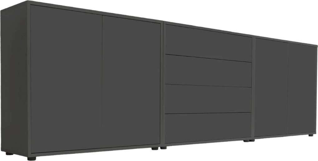XXXLutz ŠIROKÁ KOMODA, antracitová, 237/73/33 cm MID.YOU - Komody - 001067002603