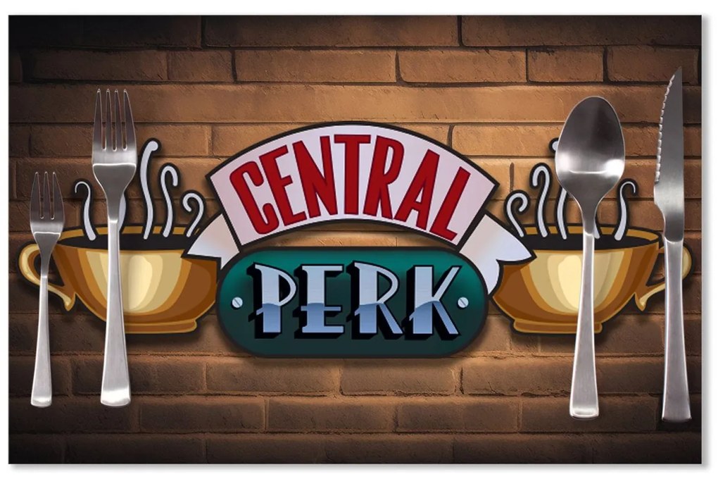 Sablio Prestieranie Seriál Priatelia CENTRAL PERK Tehly: 40x30cm