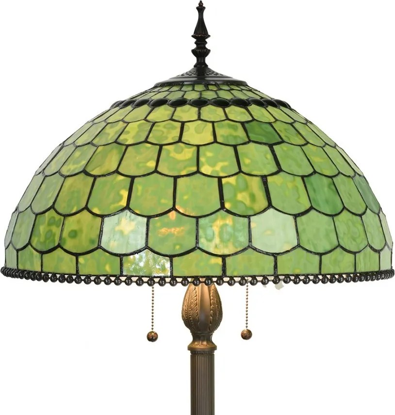 Stojací Tiffany lampa Amarante - Ø 51 * 165 cm E27 / max 3 * 60W