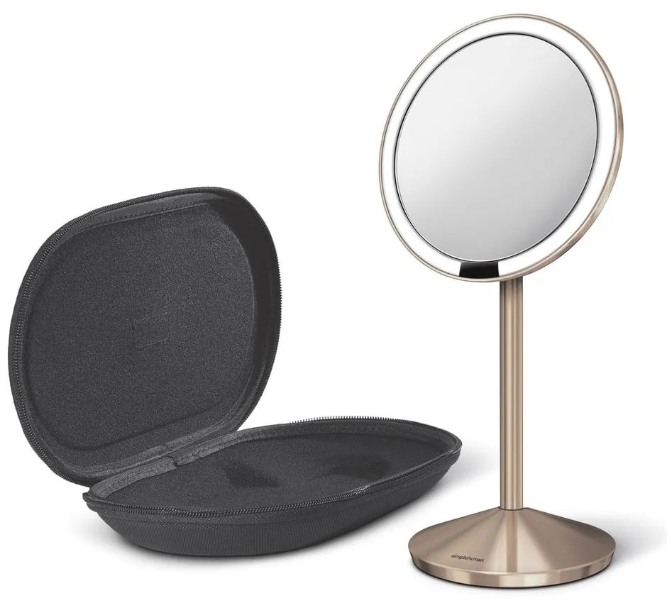 Kozmetické zrkadlo s osvetlením/zväčšovacie (10x) ø 12 cm Travel – simplehuman