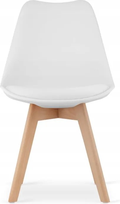 Jedálenská zostava TODI 80cm okrúhly stolový set biely a 2 stoličky MARK biele + 2 stoličky MARK biele  ZADARMO