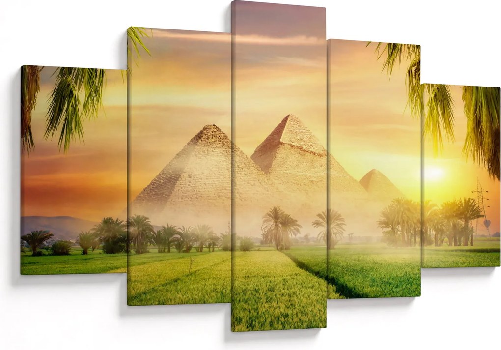 Obraz - Pyramídy (150x105 cm)