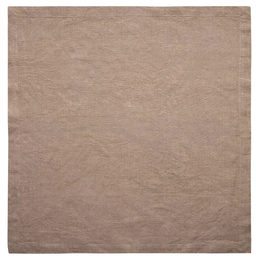 Bronzové ľanové obrúsky 50 x 50 cm 2 ks - Gaya Ambiente - 596432