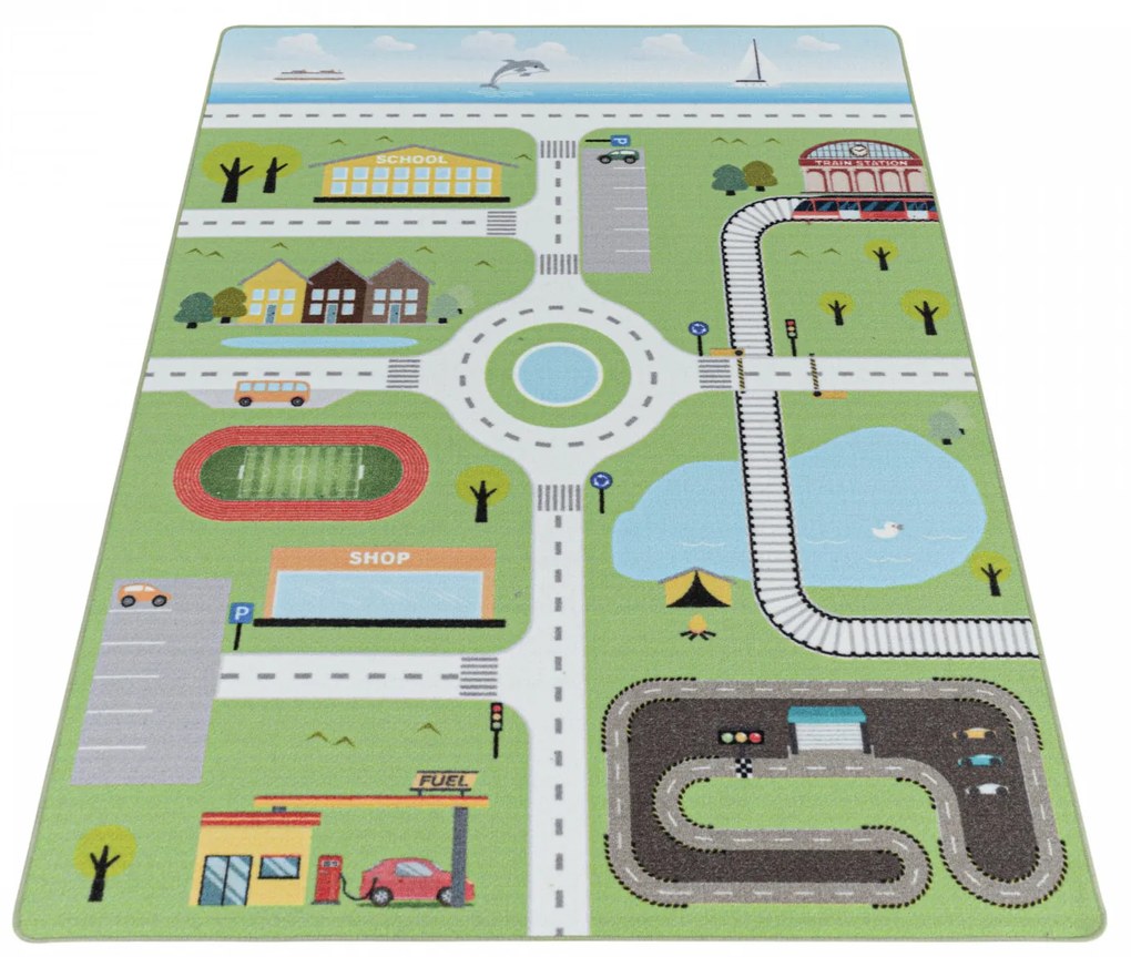 Ayyildiz, Kusový koberec Play 2902 green, 100x150, zelená, detská izba