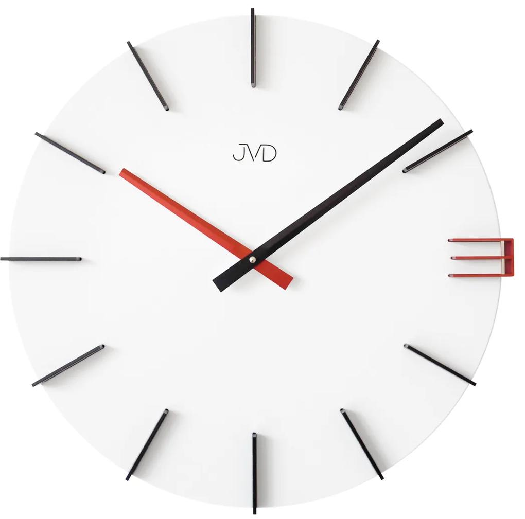 Miminalistické nástenné hodiny JVD HC27.5 biele