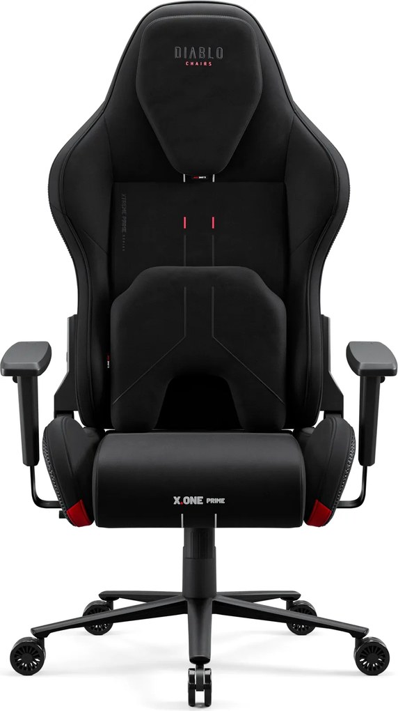 Herné kreslo, štandardná veľkosť, čierne: Diablo X-One Prime Burned Black