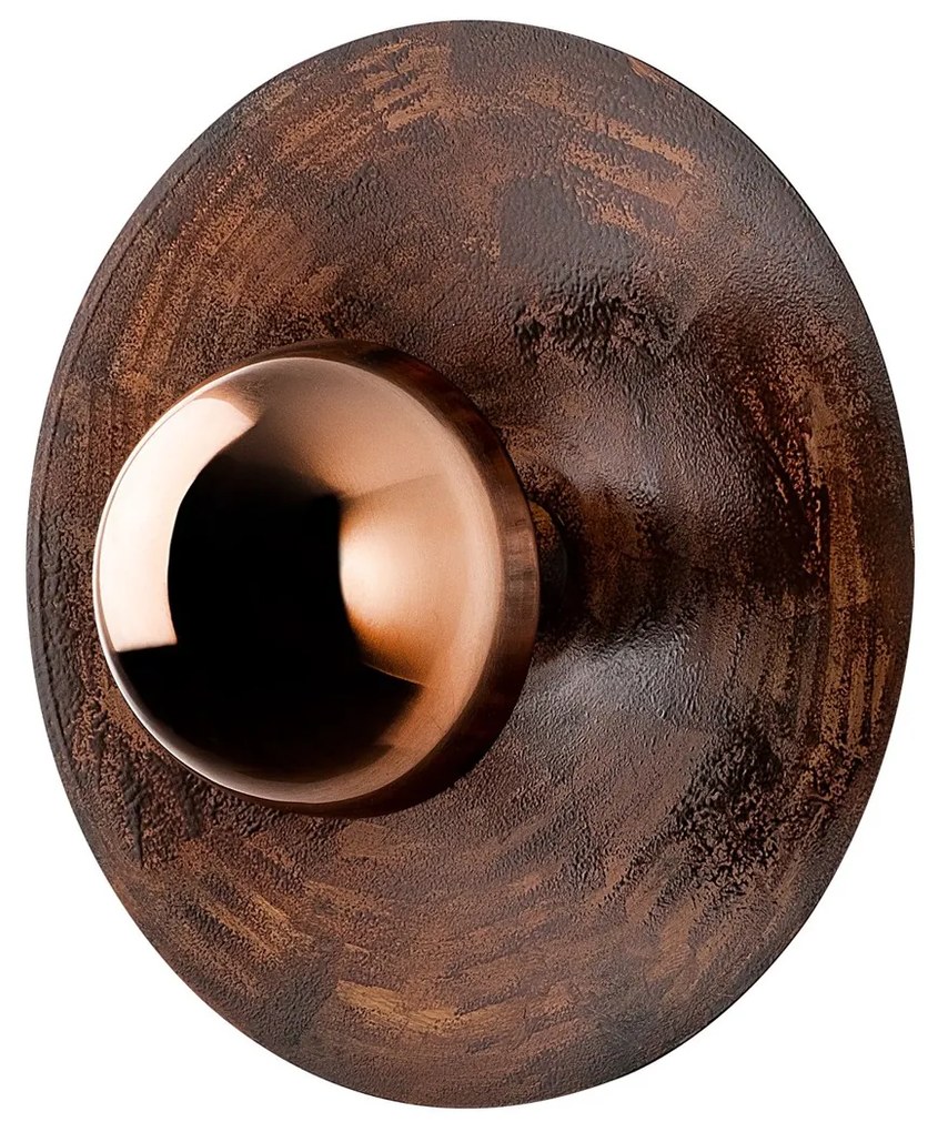Nástěnná lampa Kurt 38 cm měděná