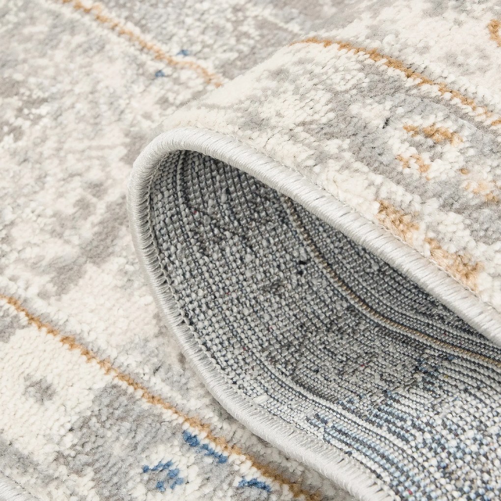 TA Koberec G549E BIELA/D_MODRÁ IDAHO HIL Rozmer: 300x400 cm