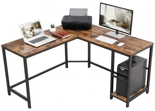 Rohový kancelársky stôl VASAGLE LWD72X