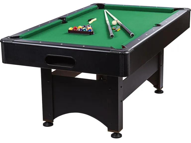 GamesPlanet biliardový stôl 6 ft, čierno / zelen s vybavením