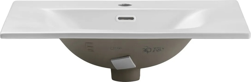 Kúpeľňová zostava Adele Cashmere 60 cm so zápustným umývadlom a skrinkami béžová