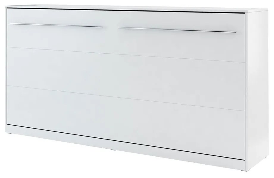 Skladacia posteľ Concord Pro II, Farby: biely / biely lesk, Rozmer postele: 140x200
