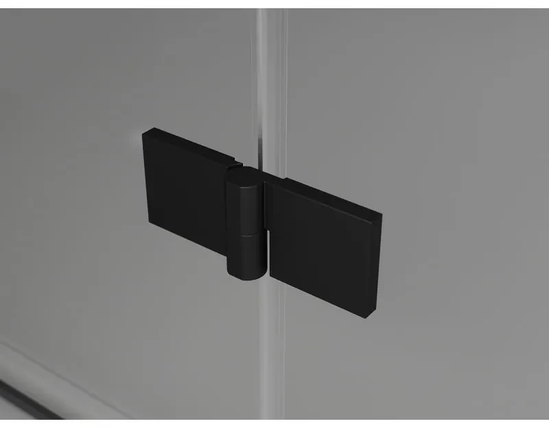 Mexen Lunar Duo, výklopný sprchový kút 115 x 70 cm, 8mm číre sklo, čierny profil, 834-115L-070P-70-00