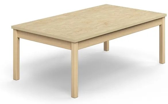 Stôl DECIBEL, 1400x800x530 mm, akustické linoleum - béžová