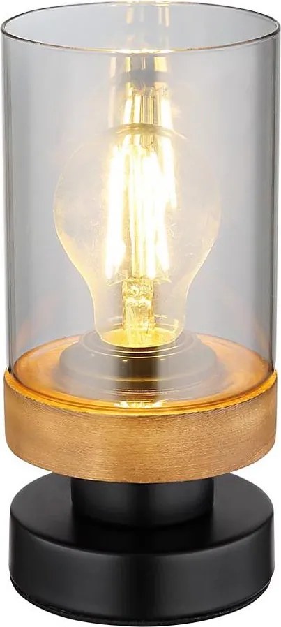 Globo 15557T - Stolná lampa FINCA 1xE27/40W/230V kov/drevo