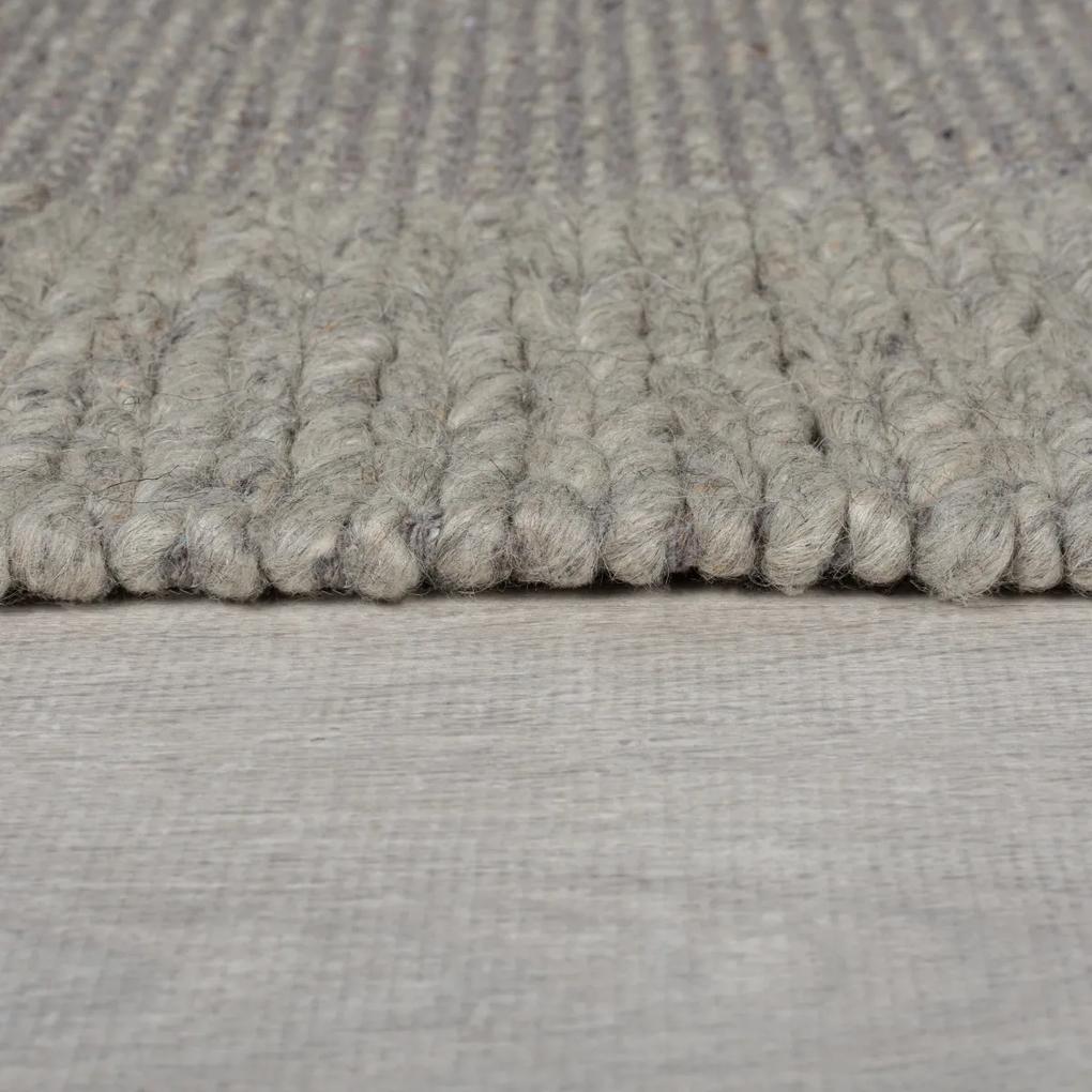 Flair Rugs koberce Kusový koberec Rue Plait Grey - 160x230 cm