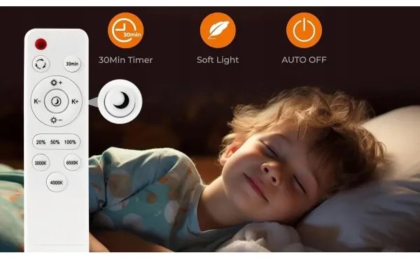 LED Stmievateľné stropné svietidlo LED/50W/230V 3000-6500K pr. 50 cm čierna + DO