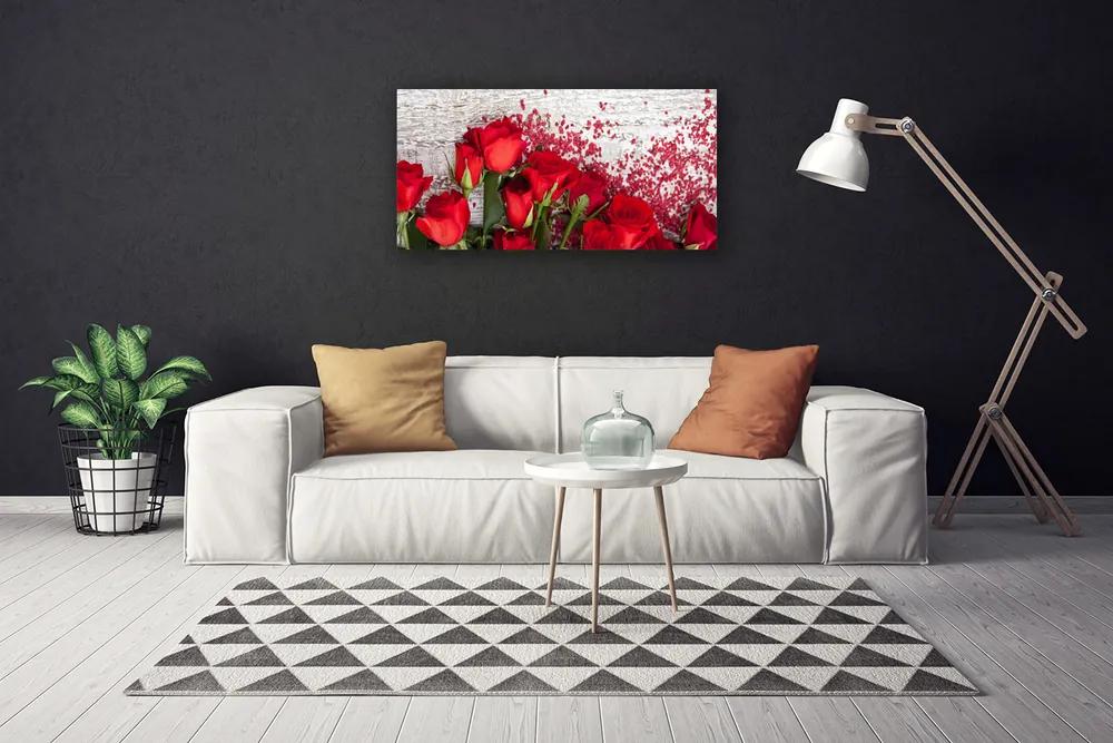 Obraz Canvas Ruže kvety rastlina 100x50 cm