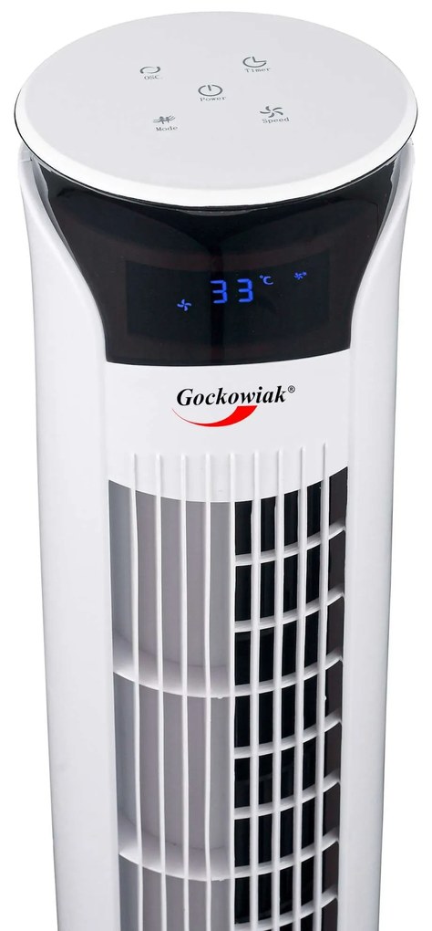 Stĺpový ventilátor TOPLO biely