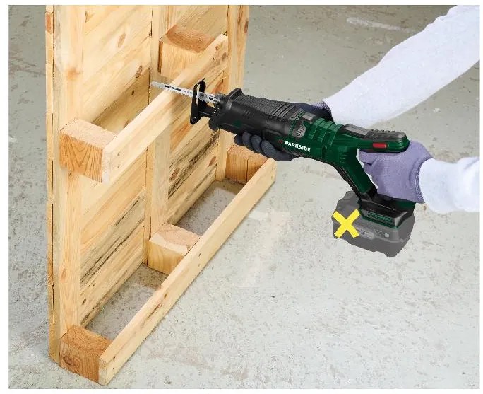 Parkside®  Aku chvostová píla 20 V Pssa 20-Li B2 - bez akumulátora  (100395429)