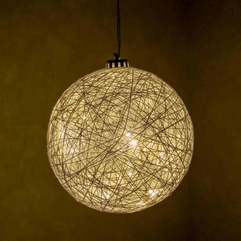 Nexos 64267 Svietiaca guľa - 30 LED, teple biela