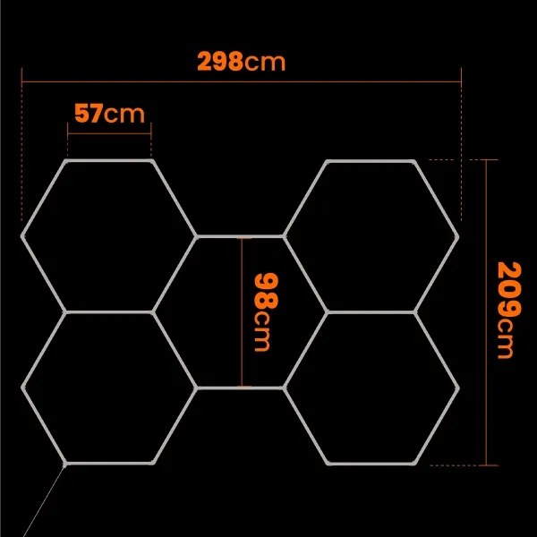 LED stropné svietidlo LED/240W/85-265V 6500K 298x209 cm CRI 90 IP44 biele