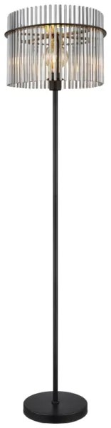 Globo 15698S - Stojacia lampa GORLEY 1xE27/60W/230V čierna