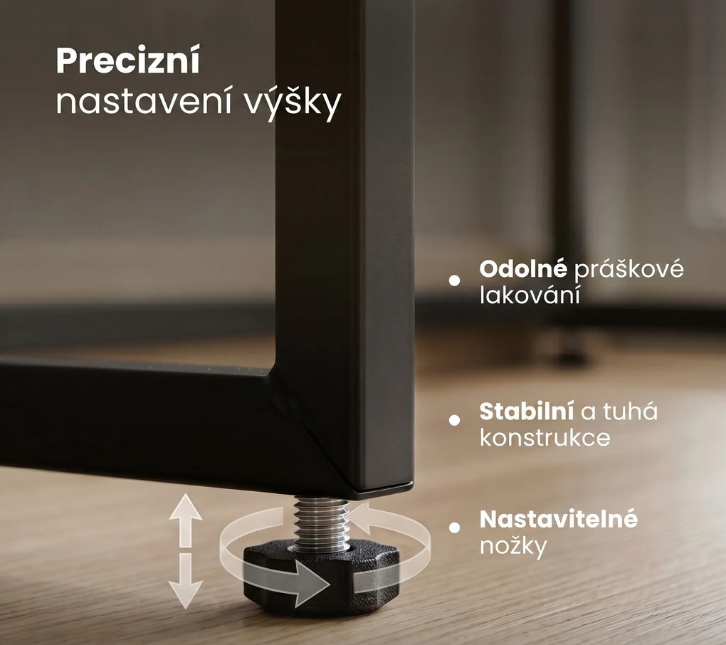 Konzolový stolek Origo 90 cm černý/dub Craft