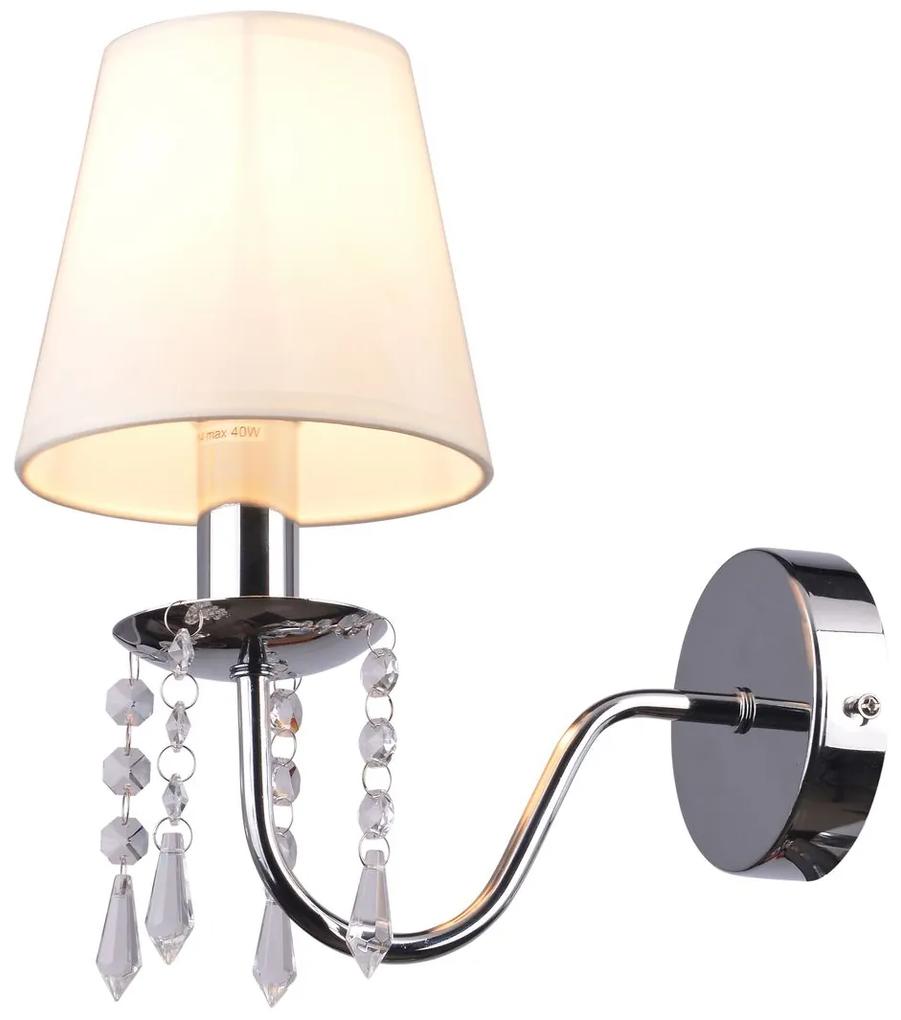 CLX Moderná nástenná lampa CASTELFRANCO VENETO, 1xE14, 40W, béžová