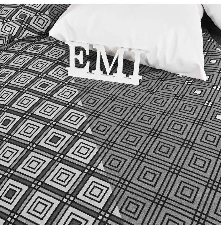 Flanelové obliečky Rainer EMI, Štandardný set jednolôžko obsahuje 1x 140x200 + 1x 70x90