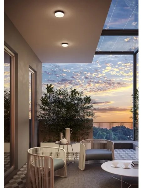 Redo 90516 - LED Vonkajšie stropné svietidlo URANIA LED/10W/230V IP65 antracit