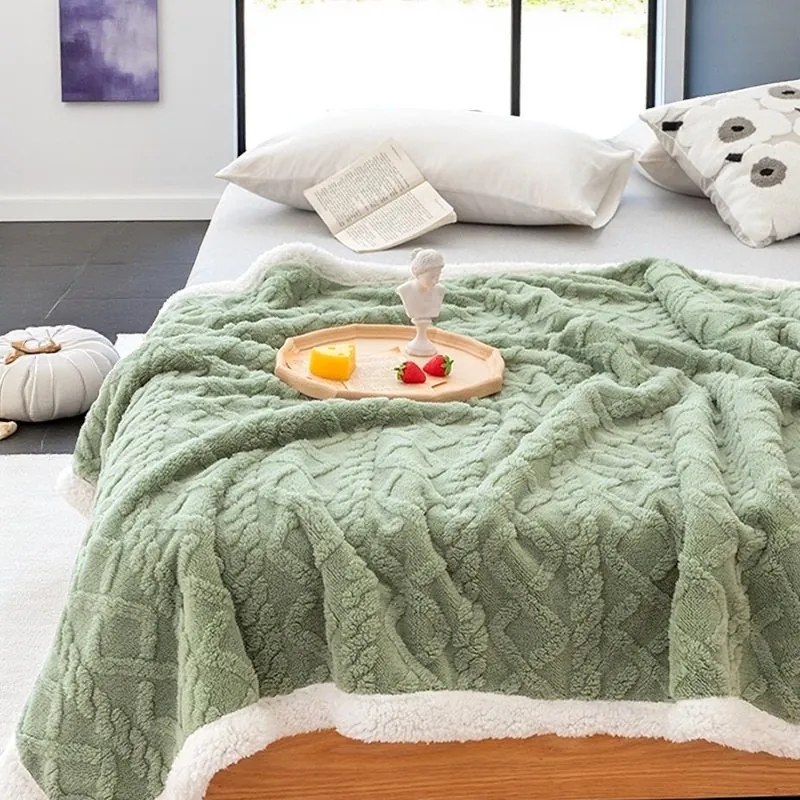 Hrejivá barančeková deka Homa KOBELA GREEN