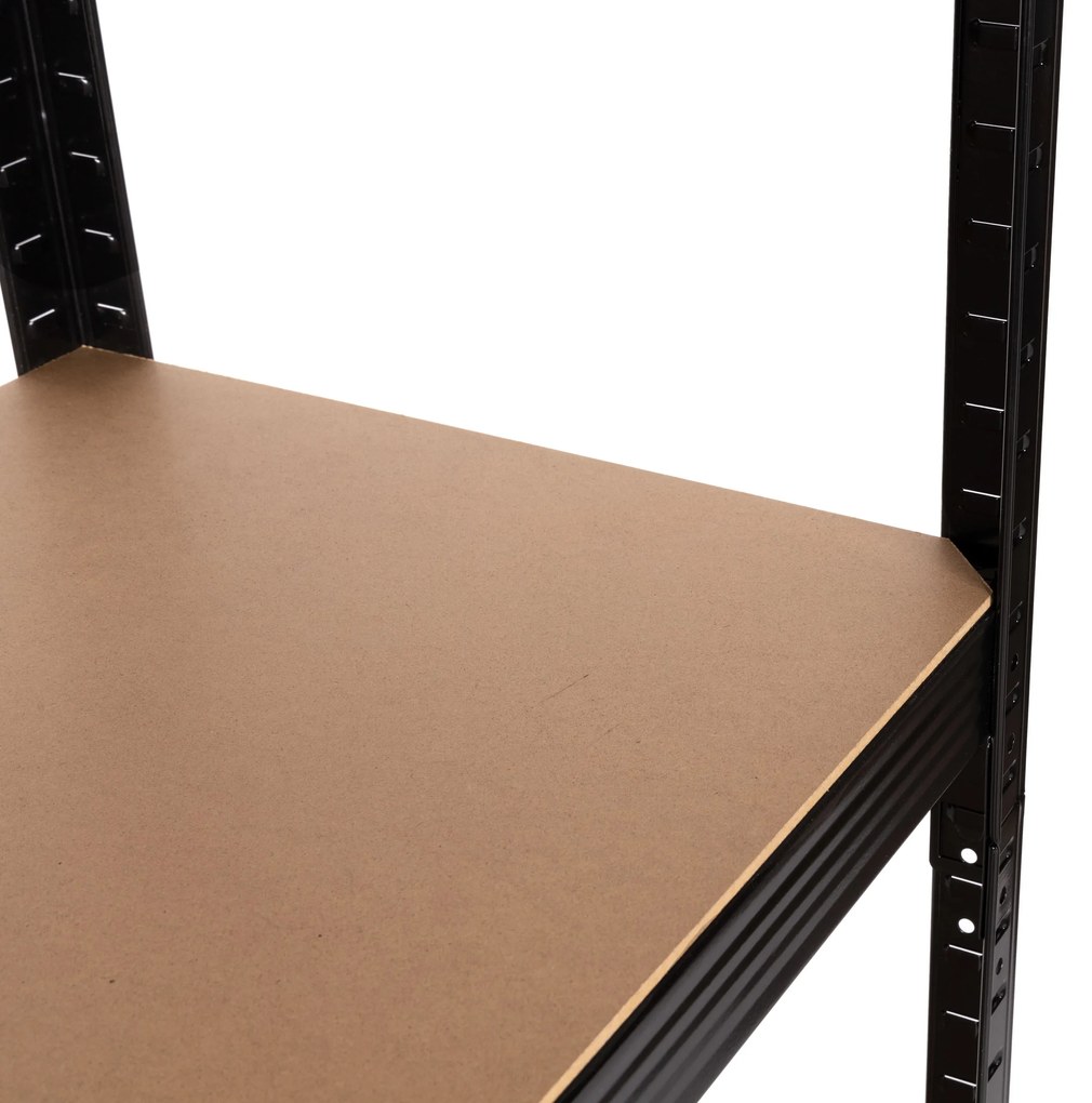 Kovový skladovací regál 180x90x40 cm, 5 políc, nosnosť 875 kg, ModernHome