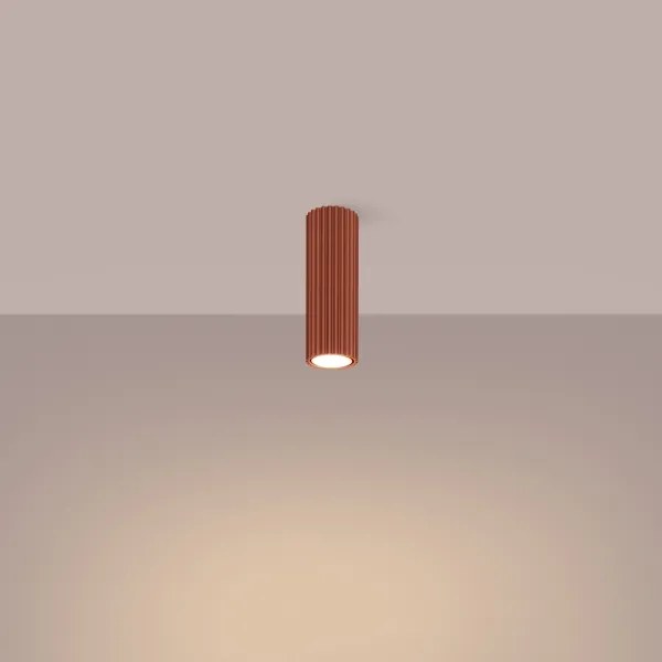 Sollux SL.1626 - Bodové svietidlo KARBON 1xGU10/10W/230V 20 cm červená