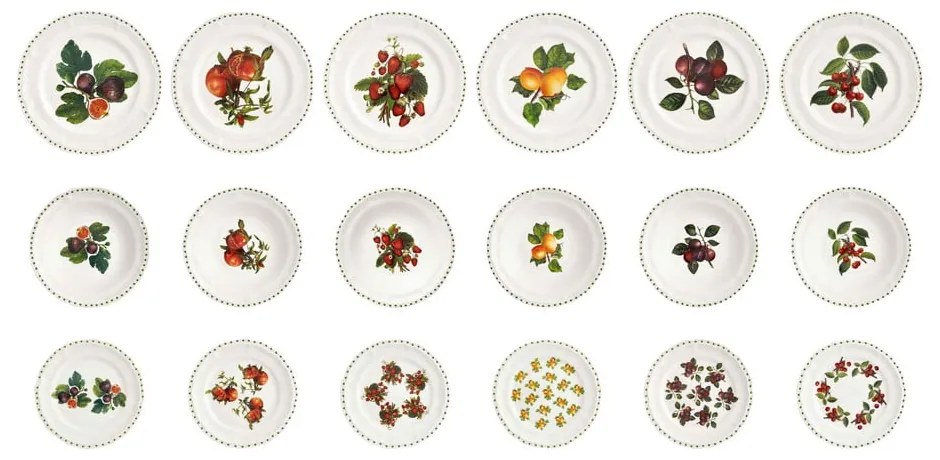 18-dielna súprava porcelánových tanierov Brandani Le Primizie