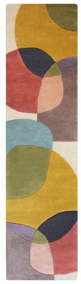 Ručne tkaný vlnený behúň 60x230 cm Glow Multi – Flair Rugs