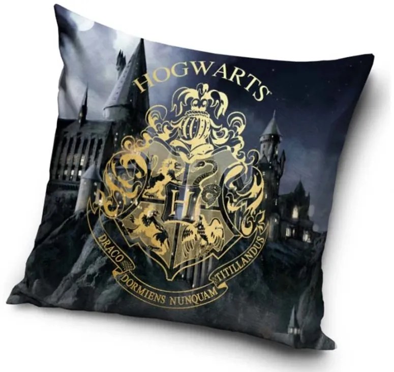 Detský vankúšik Harry Potter Erb Rokfortskej školy 40x40 cm